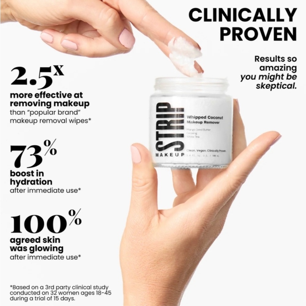 Strip Makeup Whipped Coconut Makeup Remover NIB